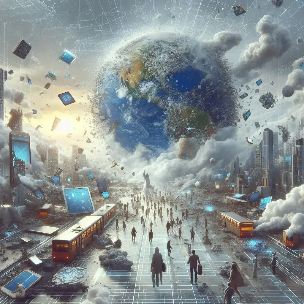 Cuando la tecnologia se cae , el mundo se derrumba