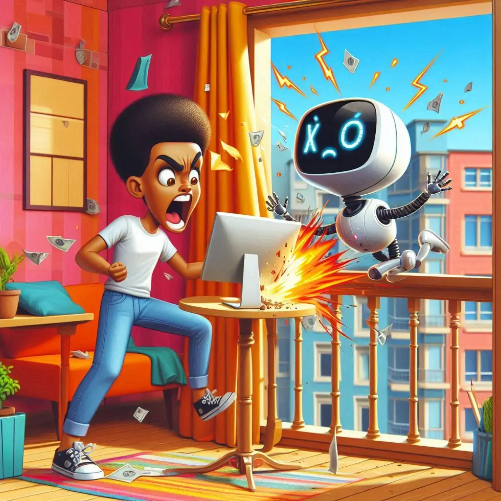 Humano tira Agente IA por la Ventana