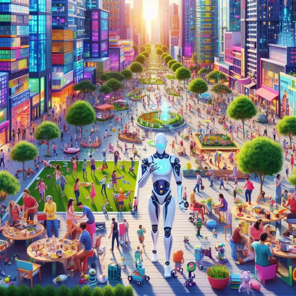 Ciudades del Futuro con Humanoides