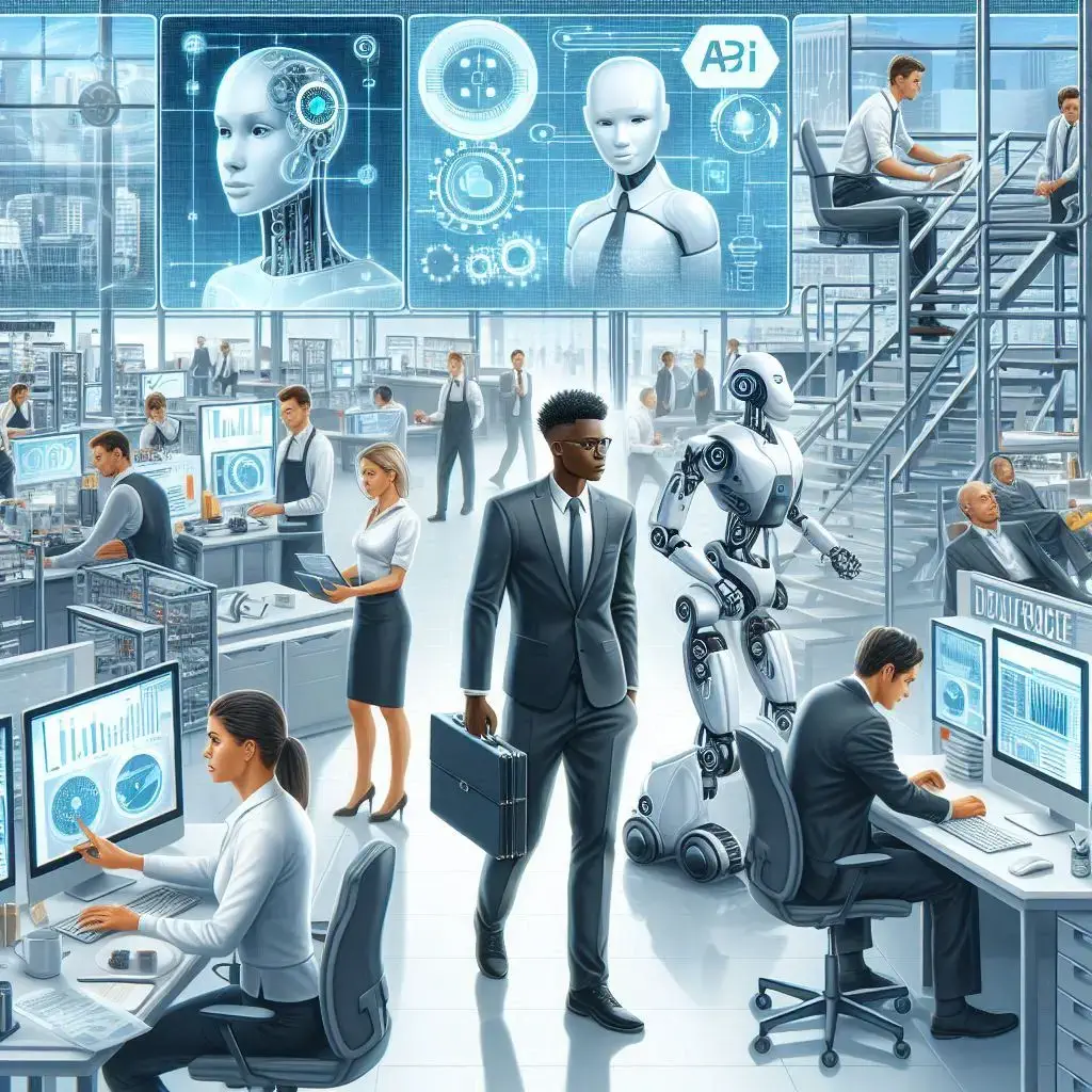 Humanos conviviendo en el espacio de trabajo con IA